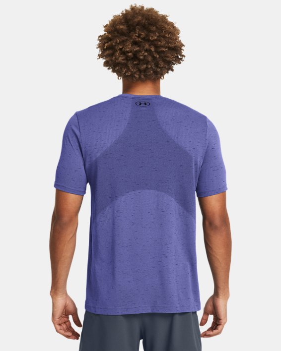 เสื้อแขนสั้น UA Vanish Seamless สำหรับผู้ชาย in Purple image number 1